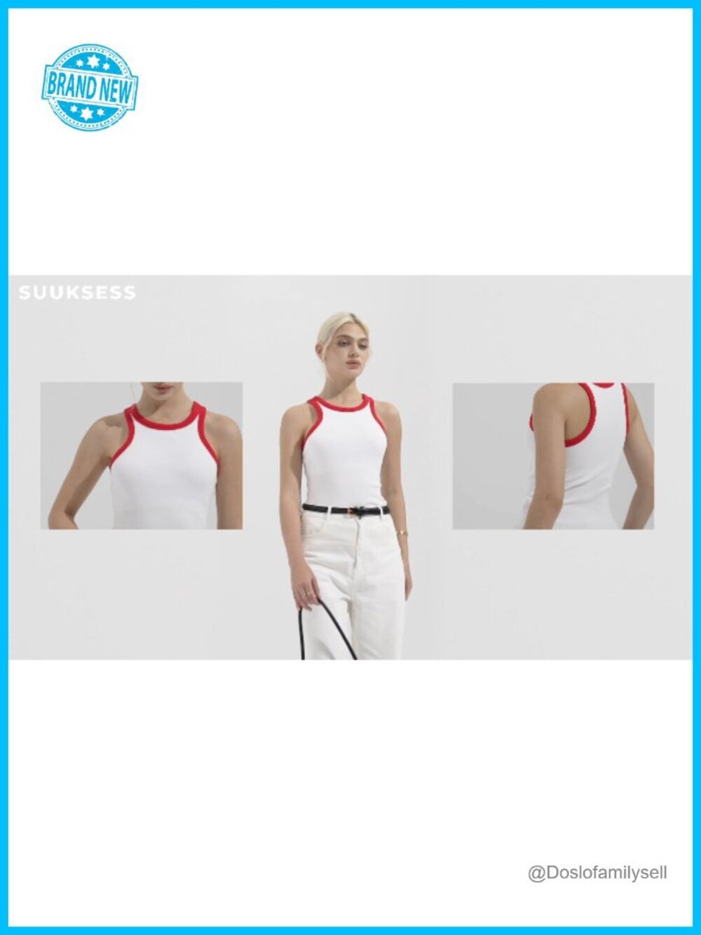 Buttery Soft Ribbed Tank Top with Removable Pads - Racerback - Picture 7 of 7